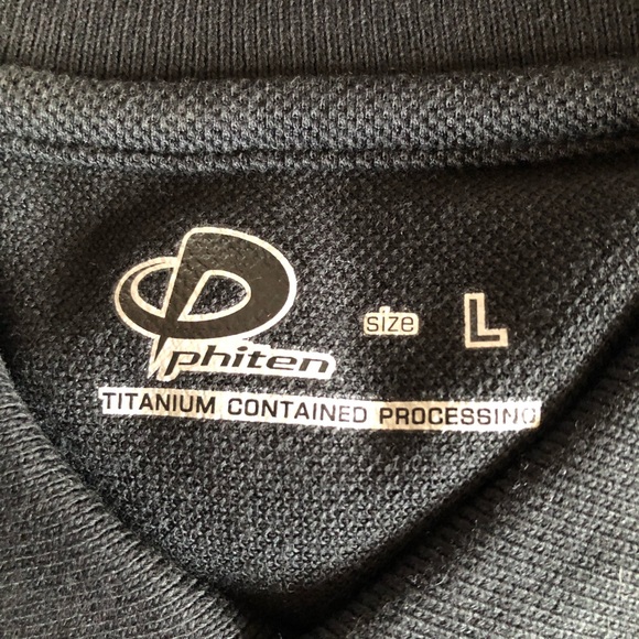 Vintage Phiten Raku Short Sleeve Polo Shirt Large - Picture 3 of 10